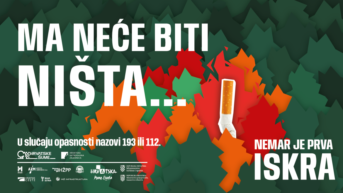 HŠ_Protupožarna kampanja 2025_Ma neće biti ništa_Nemar je prva iskra